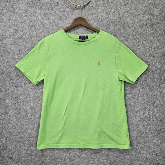 Polo Ralph Lauren Other - Polo Ralph Lauren T Shirt Boys‎ L 14 16 Lime Green Pony Logo School Preppy Tee
